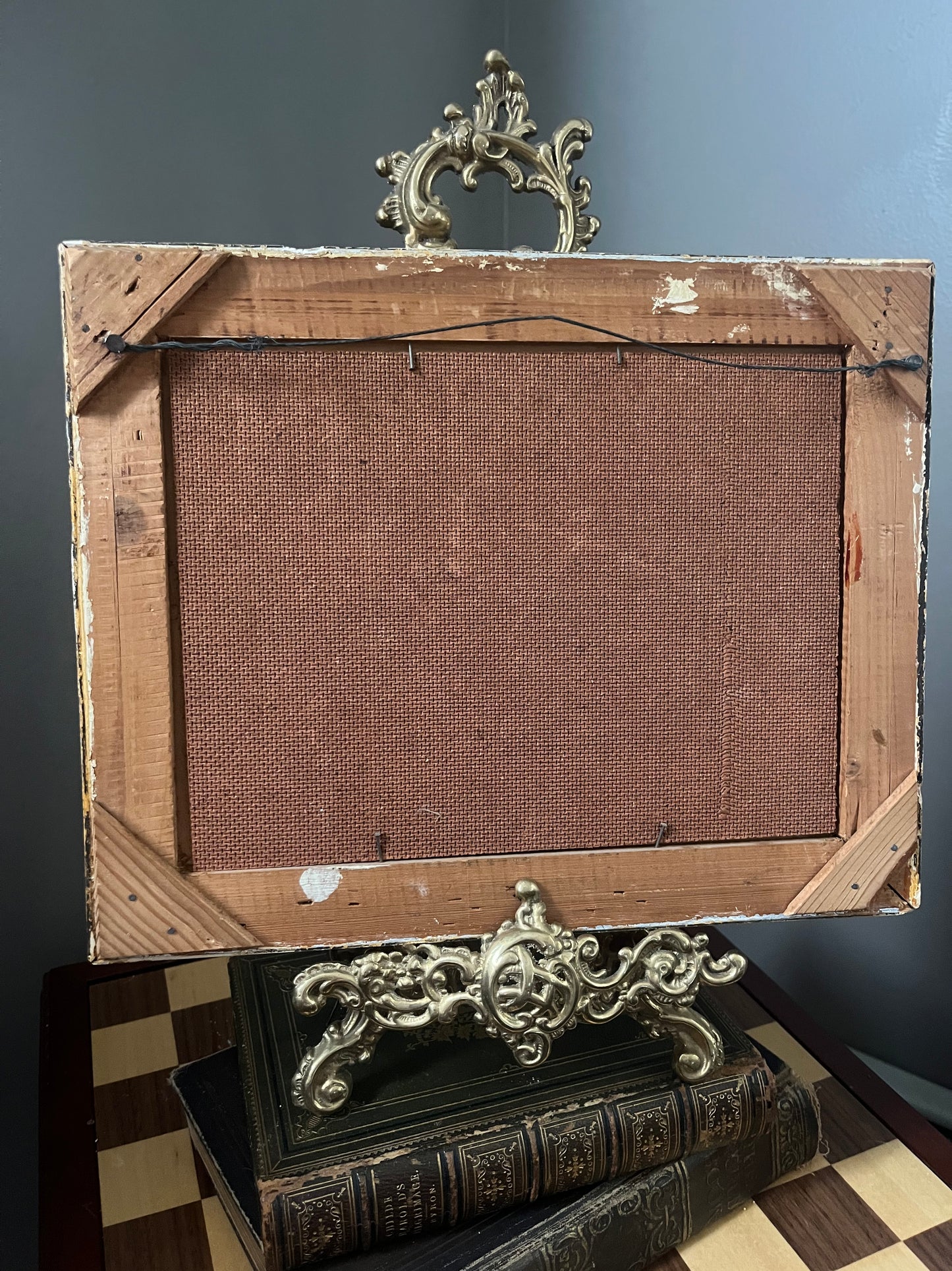 Vintage Framed Landscape Painting.