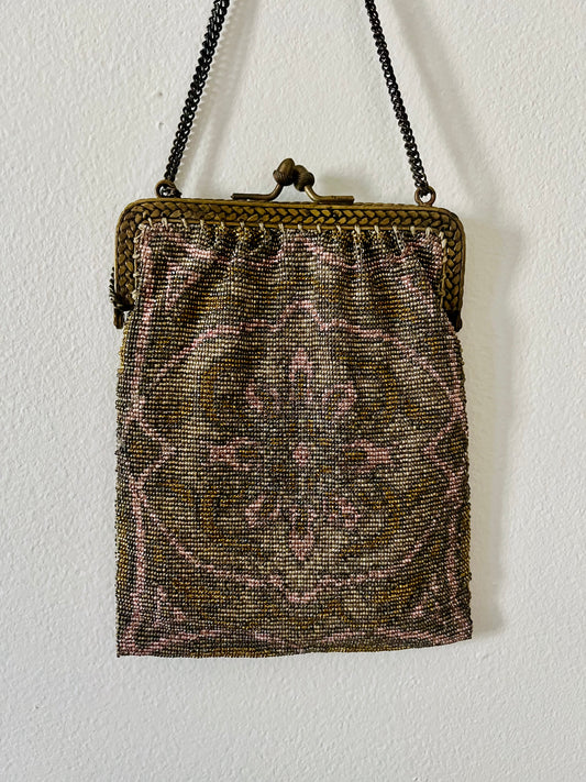 Antique French Beaded Purse
