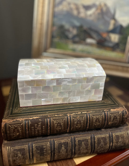 Vintage Mother of Pearl Trinket Box