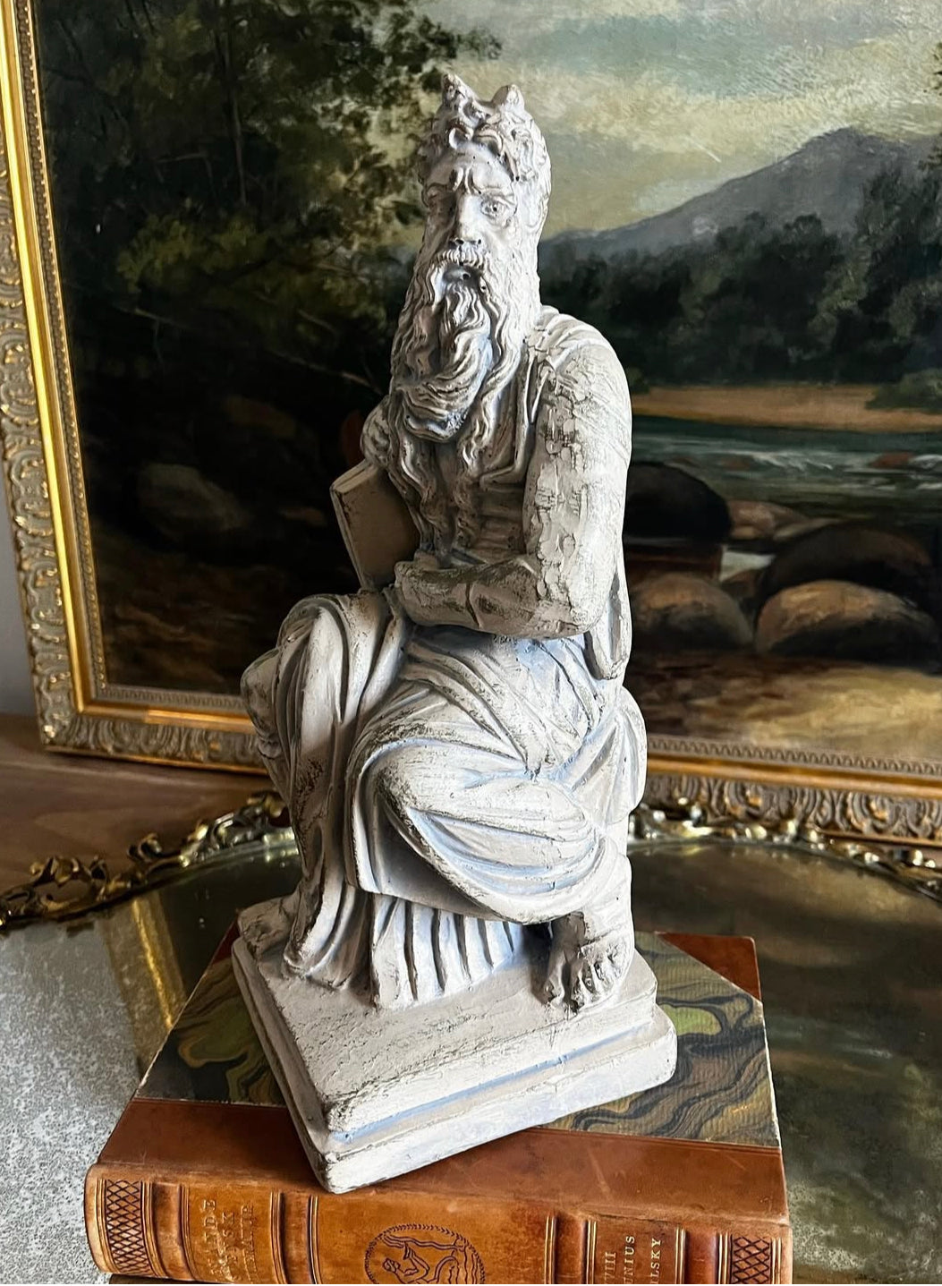 Vintage Michelangelo’s Moses State- Heavy Resin material.