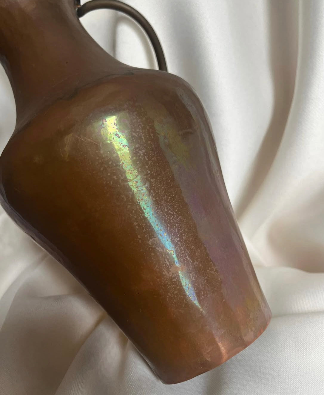 Vintage Hammered Copper Vase.