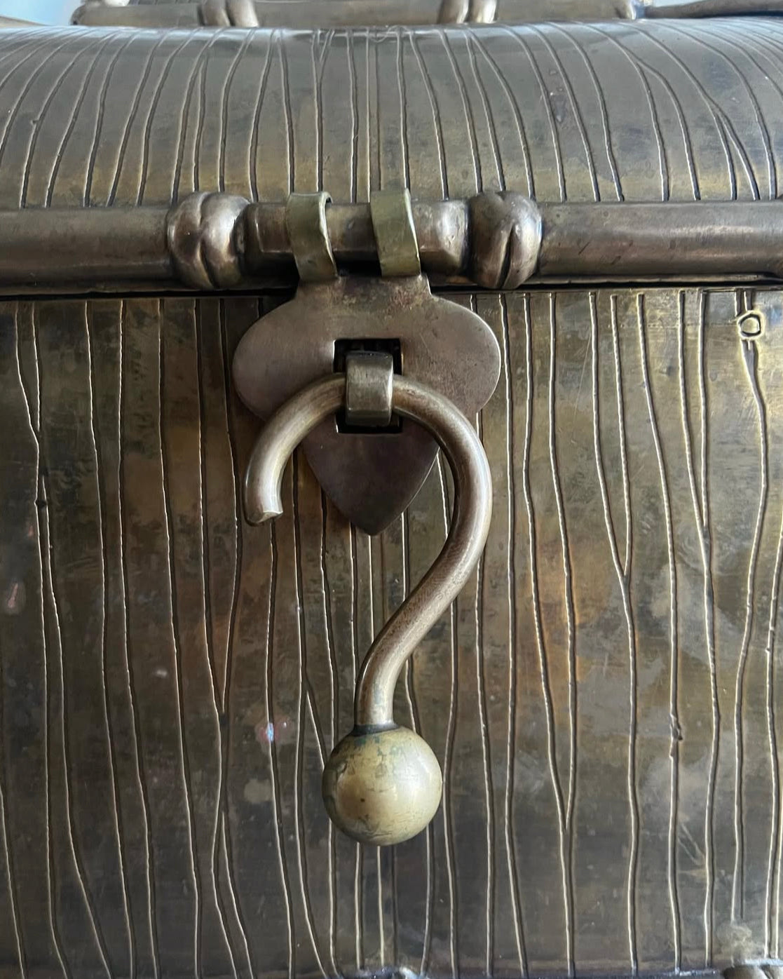 Vintage Large Solid Brass Metal Box.