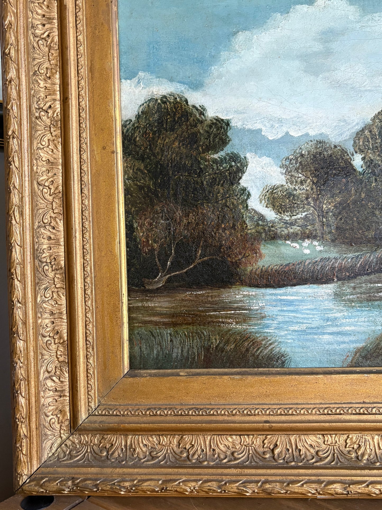 Antique Landscape Painting.