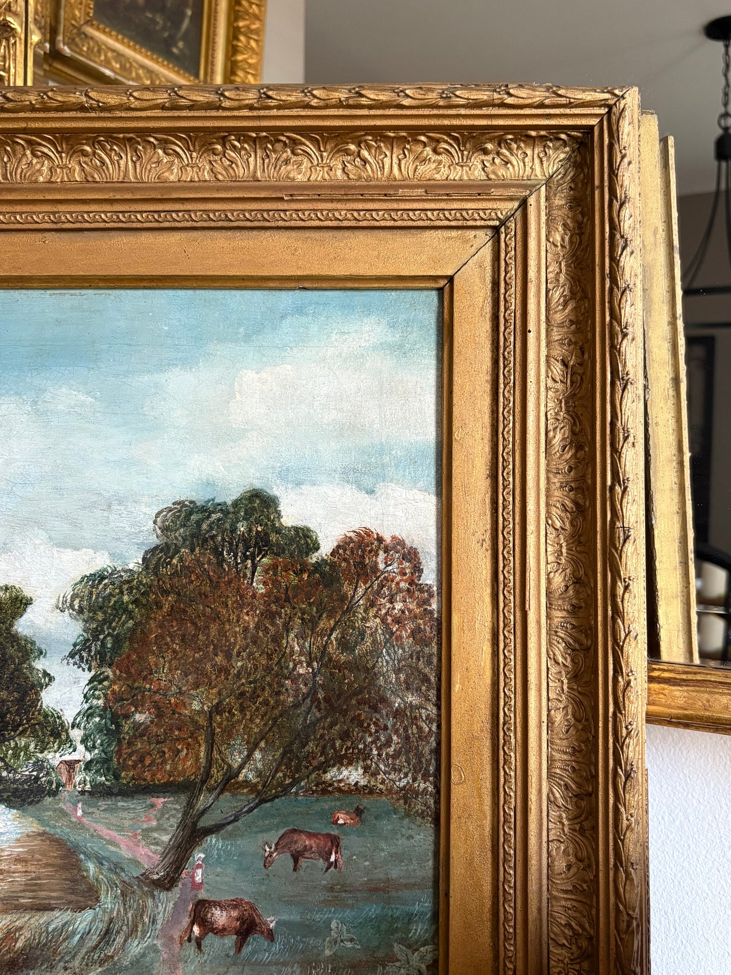 Antique Landscape Painting.